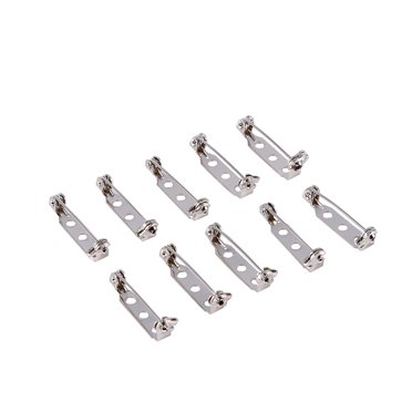 50 Pcs Épingles-Barres Bricolage pour Fabrication de Bijoux Bricolage, Épingle Ton Argent Fermoir Arrière Broche Épingles-Barres Verrou de Broche Arrière Loquet de Sécurité Enroulement[25mm]