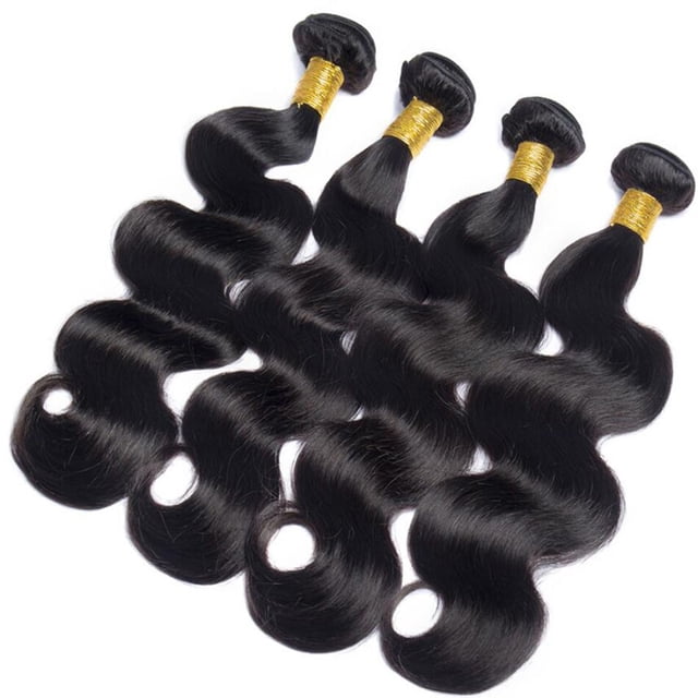 Body Wave Bundles Peruvian Human Hair Double Weft Bundles 1/3 Human Hair Bundles Natural Color 8-30Inch Virgin Human Hair Extensions Perruques Extensions de cheveux humains