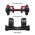 thumbnail image 2 of FitRx SmartBell, Quick-Select Adjustable Dumbbell, 5-52.5 lbs., 2 of 11