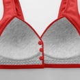 thumbnail image 3 of Yuzhih Womens Everyday Bra Front Closure Full Coverage Comfortable Front Button Bras Wireless Push up Bralettes with Support, 3 of 6