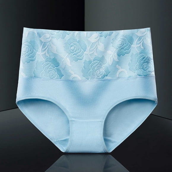 Women Pure Large Size High Waist Elastic Soft Breathable Underwear Postpartum Underwear with Ice Pack Insert Comfort Choice Panties plus Size Womens Underwear Packs Mesh Panties Womens plus Size