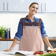 thumbnail image 1 of Tablier de Cuisine Uni Imperméable Résistant à l'Huile pour Cuisine, Pâtisserie, Nettoyage, Attaches Réglables, Bavoir Adulte Unisexe, 1 of 6