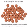 thumbnail image 3 of Uxcell Galets d'Argile 7-8 mm 0,22 Lb Boules de Jardinage en Pot pour Culture Hydroponique Rouge, 3 of 5