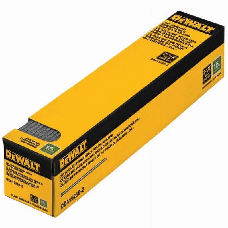 Collated Angled Finishing Nails, 15 Gauge, 1/2 In., 2,500-Pk. - DCA15250-2