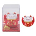 thumbnail image 2 of Solar Powered Waving Cat, Beautiful Appearance Lucky Fortune Cat Energy Saving Plastic  For Desktop, 2 of 8