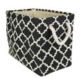 thumbnail image 1 of Design Imports CAMZ36069 Bac de Rangement en Polyester Rectangle à Carreaux 14 x 8 x 9 Po, Noir - Petit, 1 of 9