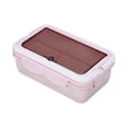 thumbnail image 3 of Xihbxyly Glass Tupperware 0Multicolor Deli Meat Container For Fridge Sub Student Lunch Box Microwave Oven Heating Lunch Box Material Office Worker Lunch Box Sealed Lunch Box Lunch Box, 3 of 5