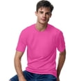 thumbnail image 1 of Hanes Cool DRI TAGLESS Men`s T-Shirt, L, Wow Pink, 1 of 4