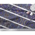 thumbnail image 3 of Soimoi Rayon Fabric Stripe & Mandala Kaleidoscope Print Fabric by Yard 42 Inch Wide, 3 of 3