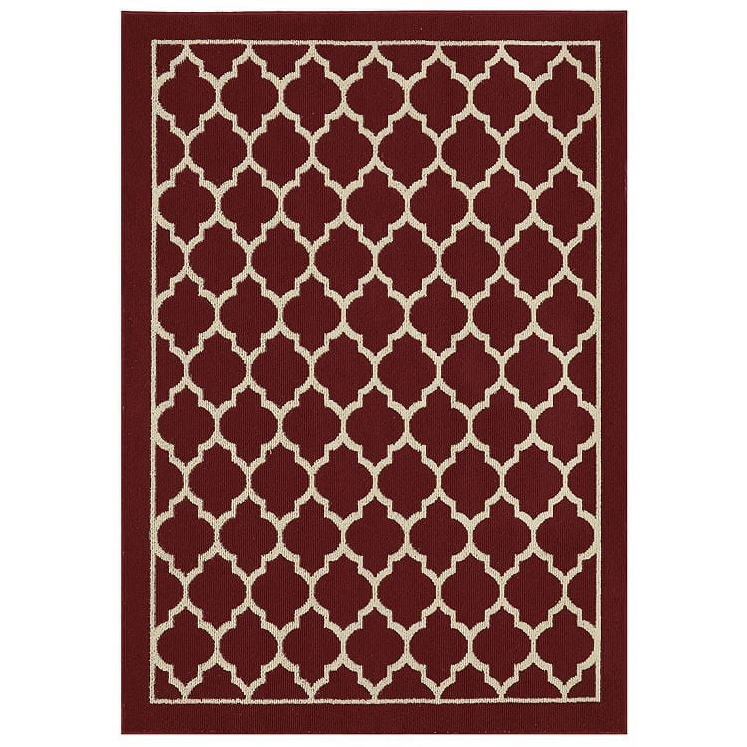Hometrends Lawson Taupe Polyester Area Rug