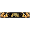 thumbnail image 1 of 30th Birthday Celebration Banner Backdrop Party Decorations for Cheers to 30 Years Milestone Event Decor Photography Background Supplies Festive Props, 1 of 4