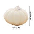thumbnail image 3 of Fwttom Pumpkin Candle, Halloween Decorations Soy Wax Handmade Realistic Fall Scented Candles, Aromatic Pumpkin Shaped Candles For Home Scented & Fall Decor, Orange, 3 of 6