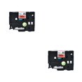 thumbnail image 1 of QualitChoice Label Printer Tape Waterproof 8 Meter Self-adhesive Shopping Mall PET Maker Ribbon Replacement for P-Touch Black on Red 2Set, 1 of 6