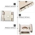 thumbnail image 4 of 10pcs Folding Screen Hinges Iron Cabinet Hinges Retro Style Door Hinges, 4 of 8