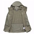 thumbnail image 4 of Men Autumn Winter Soft Shell Shark Skin Clothes  Waterproof Military Clothing Jacket Black 4XL, 4 of 7
