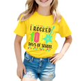 thumbnail image 1 of TZEWGL T-Shirts pour Fille Imprimé Col Rond Manches Courtes Vêtements pour Nouveau-Nés Taille 2-3T, 1 of 4