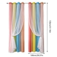 thumbnail image 3 of Double Layer Blackout Curtains, 2 Panel Set 39x51 Inch, Thermal Insulated Grommet Window Drapes for Bedroom and Living Room, 3 of 7