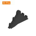 thumbnail image 3 of Uxcell Lot de 50 Protecteurs d'Angle 4x65mm Plastique Triangle Gardes d'Angle Coussin, Noir, 3 of 6