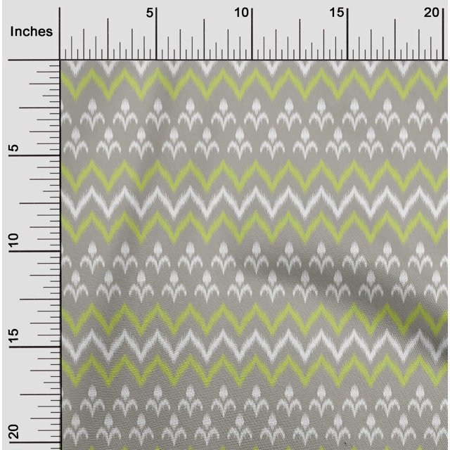 oneOone Cotton Silk Fabric Ethnic Ikat Print Fabric BTY 42 Inch Wide