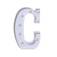thumbnail image 1 of XZNGL Wood Board Alphabet Led Letter Lights Light Up White Plastic Letters Standing Hanging C, 1 of 3