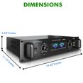 thumbnail image 3 of Professional Portable PA System, 2 Channel Digital Stereo Power Amplifier, 6500 Watts Power Audio Amp, for Home Speaker Systems, Inputs: XLR, 1/4'', RCA Bridge, stereo Dual cooling Speed fans., 3 of 7