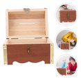 thumbnail image 3 of Wood Change Bank Money Box Wooden Piggy Bank Vintage Style Storage Case, 3 of 8