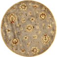 thumbnail image 1 of HomeRoots 352891 Tapis Rond en Laine Gris de 5 Pi 6 Po, 1 of 1