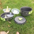 thumbnail image 1 of YSNOOWE Ensemble d'Ustensiles de camping 1 Ensemble Rond en Alliage d'Aluminium pour Cuisiner Lors des Sorties de camping, 1 of 7