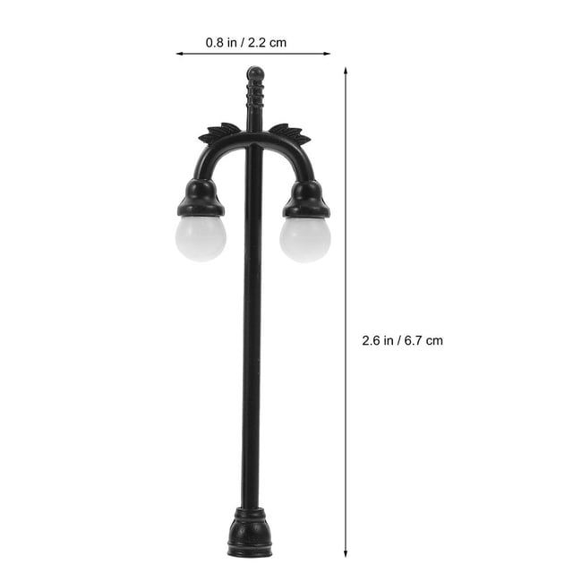 OUNONA Miniature Lamp Mini Street Lamp Models 6Pcs Small Lamp Post for Kids and Hobbyists