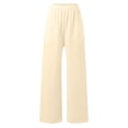 thumbnail image 4 of Womens Joggers Women's High Waist Casual Drawstring Pants Basic Solid Color Trousers for Daily Wear Comfortable Pants for Spring Fall Winter Season Size M, 4 of 5