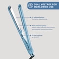 thumbnail image 2 of BabylissPRO Nano‑titanium Ultra Slim Flat Iron, Sol‑gel Ceramic Titanium, 1 inch Plates, Blue, 1 Pk, 2 of 8