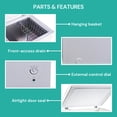thumbnail image 4 of Koolatron Compact Chest Freezer 3.5 cu ft (99L) White, Manual Defrost, 4 of 7