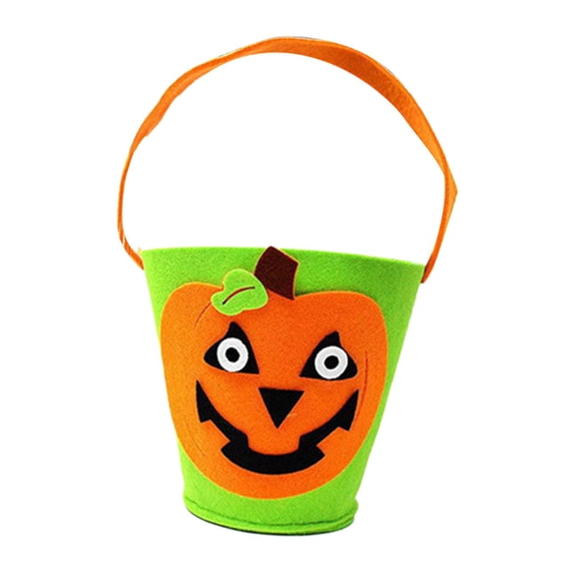 Halloween Bags Portable Party Supplies Cloth Lightweight Multiuse Halloween Green