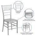 thumbnail image 2 of HERCULES PREMIUM Series Silver Resin Stacking Chiavari Chair, 2 of 9