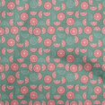 thumbnail image 1 of oneOone Velvet Sea Green Fabric Lemon Sewing Material Print Fabric By The Yard 58 Inch Wide, 1 of 4