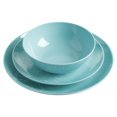 thumbnail image 3 of Martha Stewart Dragonfly Teal 12-Piece Melamine Dinnerware Set, 3 of 9