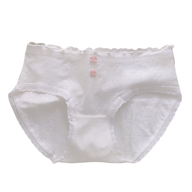 Ultra-Soft Cotton Imitation Girls Underwear - Breathable Mid Rise Hypoallergenic Panties (3-15Y)
