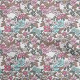 thumbnail image 1 of oneOone Polyester Lycra Turquoise Blue Fabric Florals Sewing Craft Projects Fabric Prints By Yard 56 Inch Wide, 1 of 4