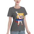 thumbnail image 2 of T-Shirt Basique à Manches Courtes pour Femmes Sailor Moon Édition Q Tsukiha, 2 of 6