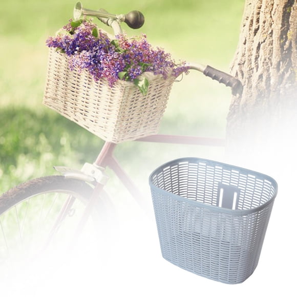 Panier de Vélo Style Vintage Accessoires de Vélo pour Femmes et Hommes Panier de Guidon Gris
