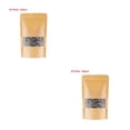 thumbnail image 4 of Transemion 10pcs Snack Bags Kraft Paper Window Paper Window Candy Bags Sealing Portable Cookie Bread Pouches 18*30 2Set, 4 of 6