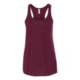 thumbnail image 1 of Bella Ladies Flowy Racerback Tank, M, Maroon, 1 of 3