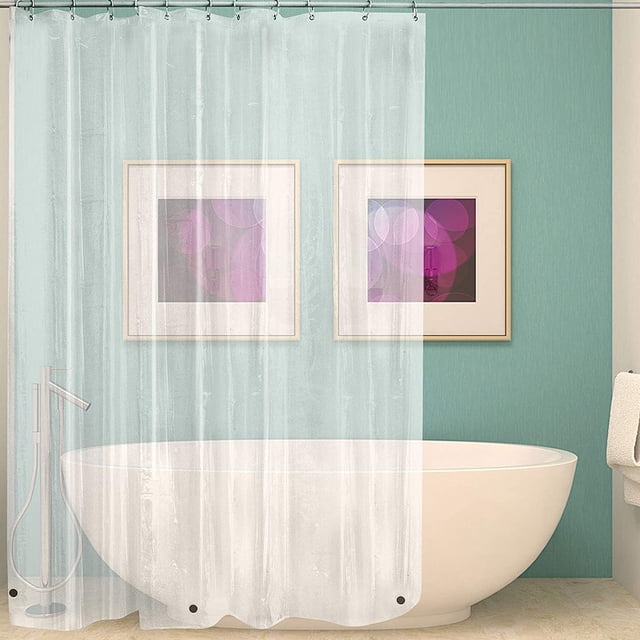 Shower Curtain Liner 72 x 72 inch with 3 Magnetic