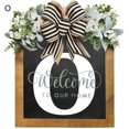 thumbnail image 3 of YAOMOBB Hanging Pendant Farmhouse Front Door Wreath Personalized Welcome Sign, 3 of 6