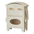thumbnail image 1 of Elodie Mini Storage Cabinet Convenient Robot Shaped for Desk Living Room Countertop White, 1 of 8