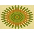 thumbnail image 1 of Ahgly Company Machine Washable Indoor Rectangle Transitional Dark Golden Rod Brown Area Rugs, 5' x 8', 1 of 7