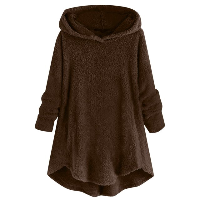 Womens Cardigan Plus Size Button Plush Tops Hooded Loose Cardigan Wool Coat Winter Jacket Navy Xl