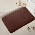 thumbnail image 4 of TopLLC Bathroom Rugs, Rugs for Living Room, Area Rug Thickened Fleece Floor Mats Quilted Kitchen Bathroom Foot Mats Solid Color Entrance Door Mats Foam Foot Mats 19.68x31.49in Blanket Blanket, 4 of 6