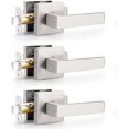 thumbnail image 1 of Matte Passage Door Levers Square Hall Closet Door Handles Heavy Duty Interior NonLocking Lever Sets Reversible for Right/Left Handed Door, 1 of 9