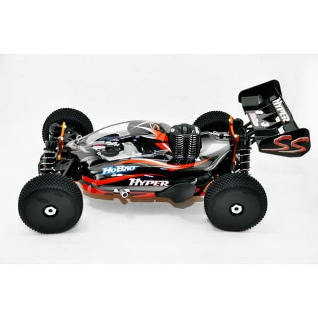 Hobao Updated Hyper SS Nitro RTR- Black Body W/H-2802T & Glow Plug P4 Turbo, SERVO 14+14KG, 2.4GRC